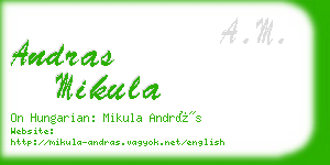 andras mikula business card
